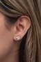 Heliophilia Silver Pendientes de Plata de Ley 925 con Oro Rosa y Circón